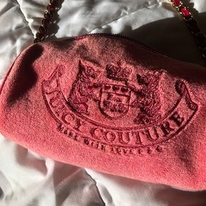 Juicy Couture pink terry cloth handbag!